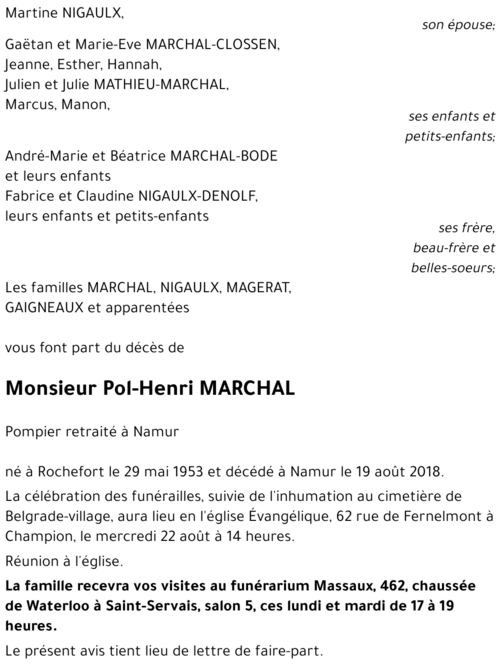 Pol-Henri MARCHAL