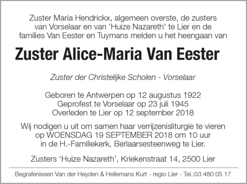 Alice-Maria van Eester