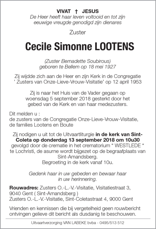 Cecile Simonne Lootens