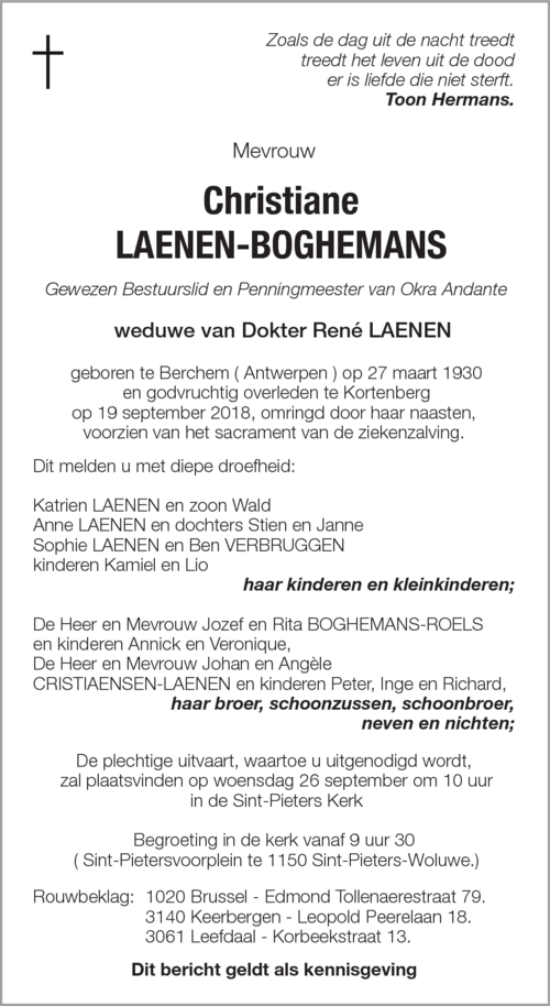 Christiane Laenen-Boghemans