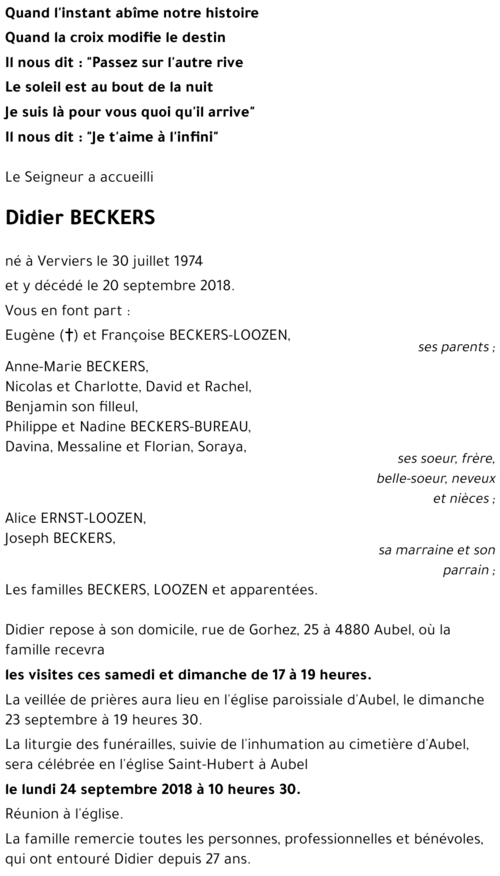 Didier BECKERS