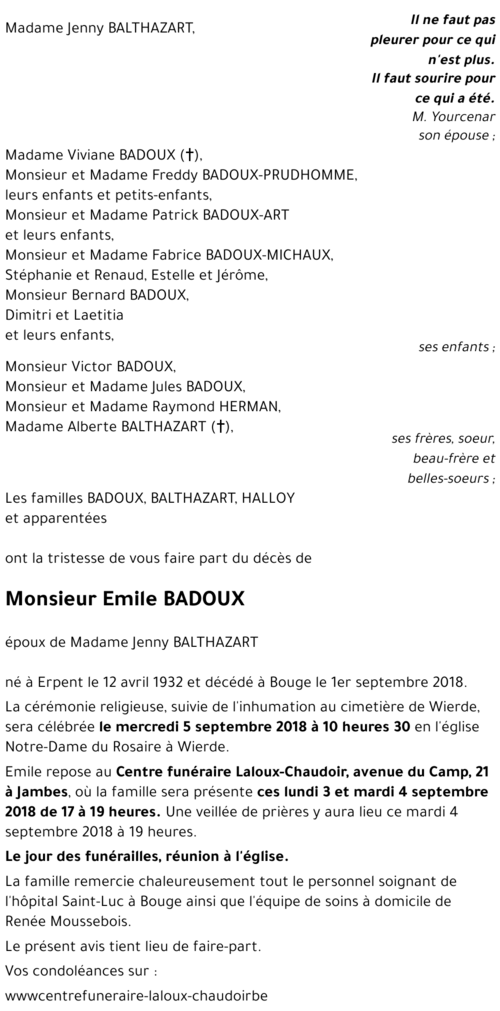 Emile BADOUX
