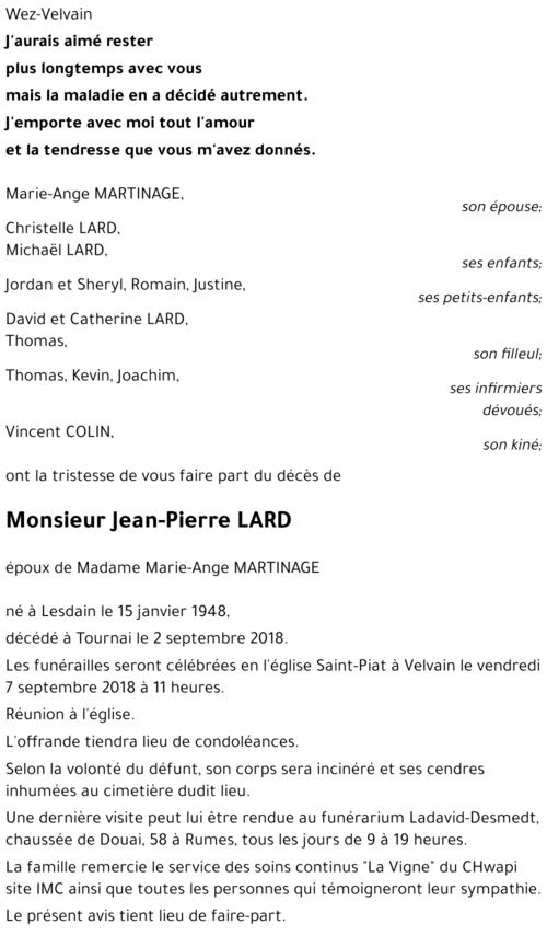 Jean-Pierre LARD