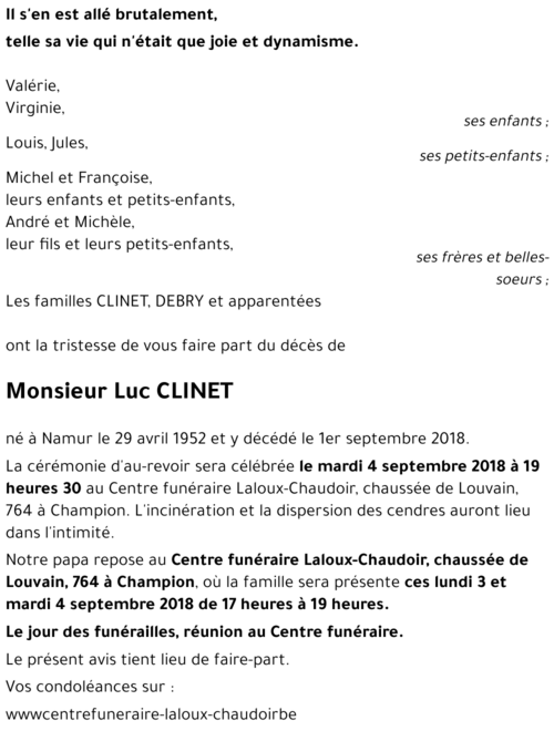 Luc CLINET