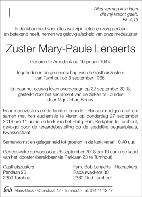 Mary-Paule Lenaerts