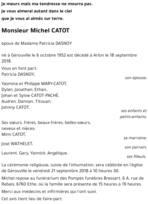 Michel CATOT 