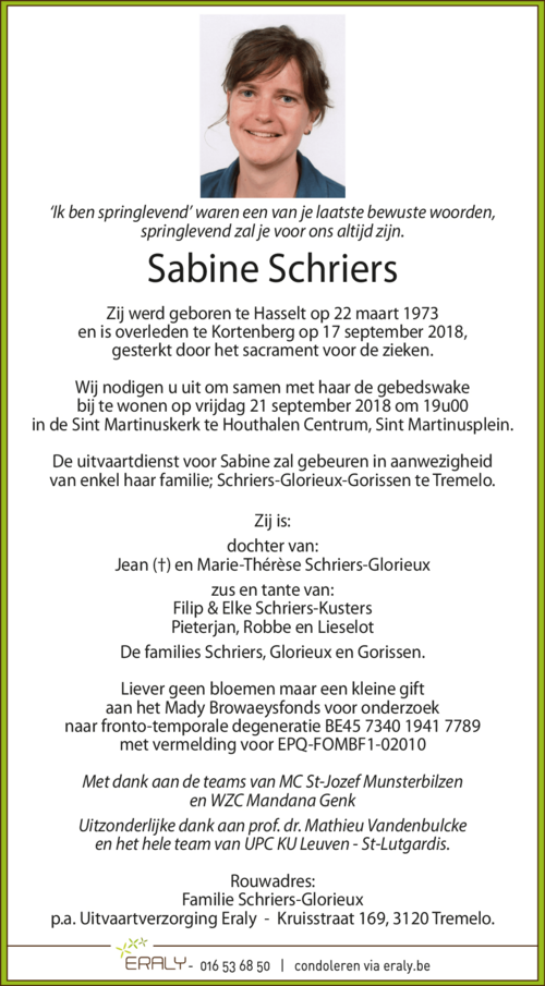 Sabine Schriers