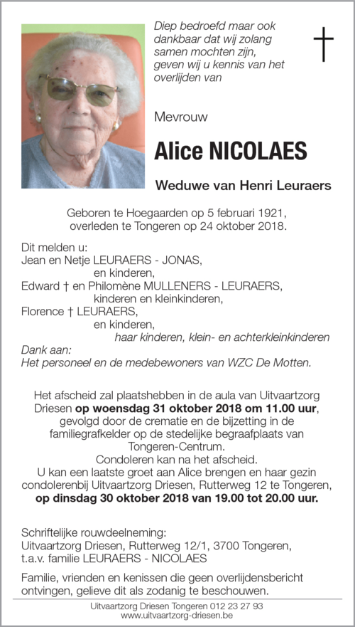 Alice Nicolaes