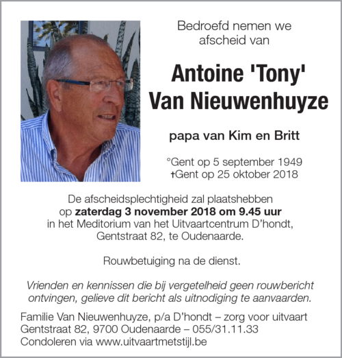Antoine Van Nieuwenhuyze