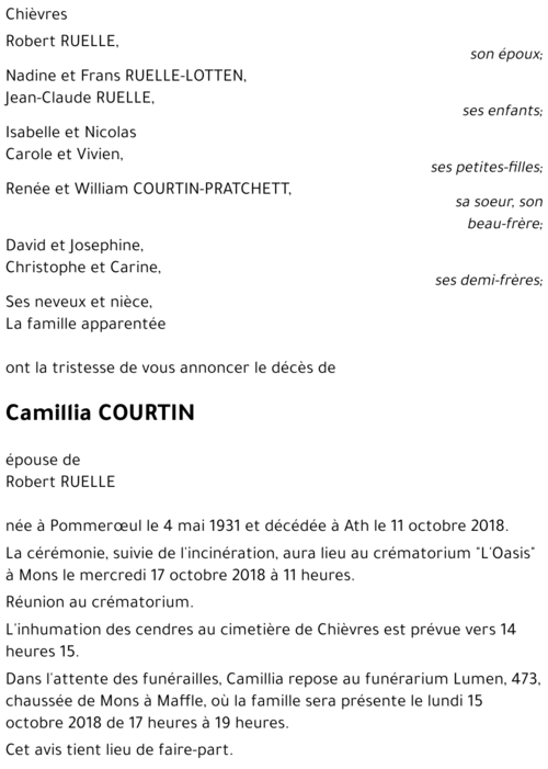 Camillia COURTIN