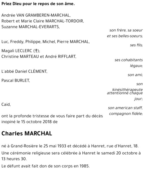Charles MARCHAL