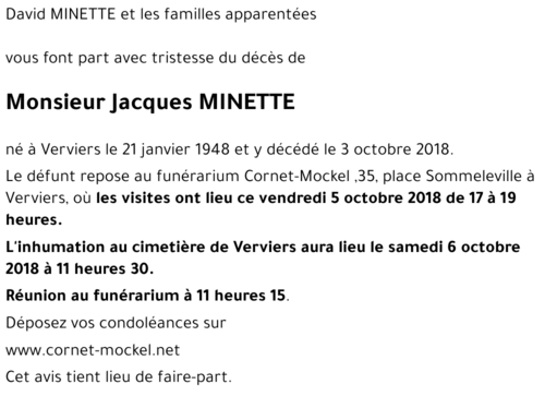Jacques MINETTE