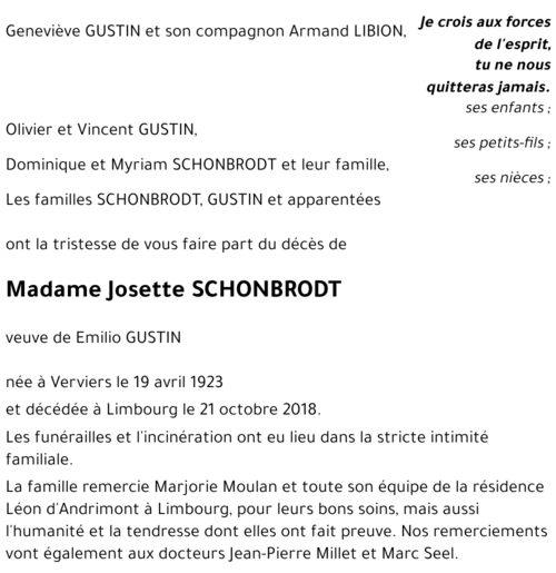 Josette SCHONBRODT