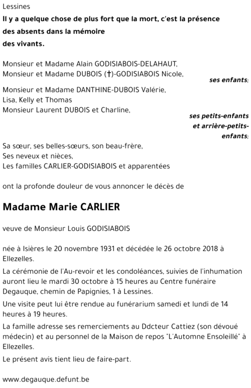 Marie CARLIER