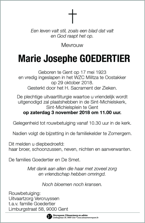 Marie Josephe Goedertier