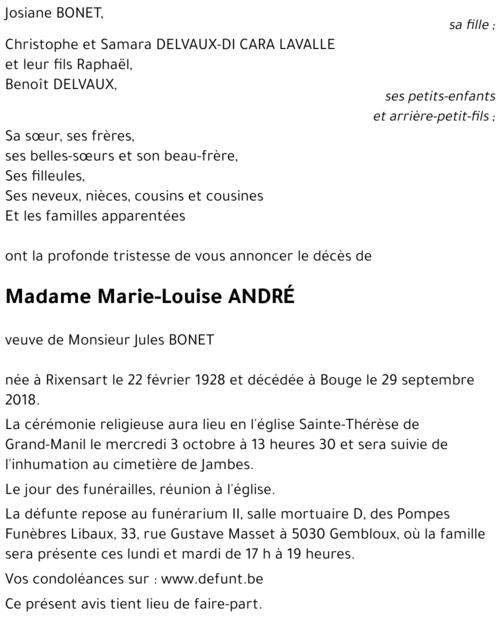 Marie-Louise André
