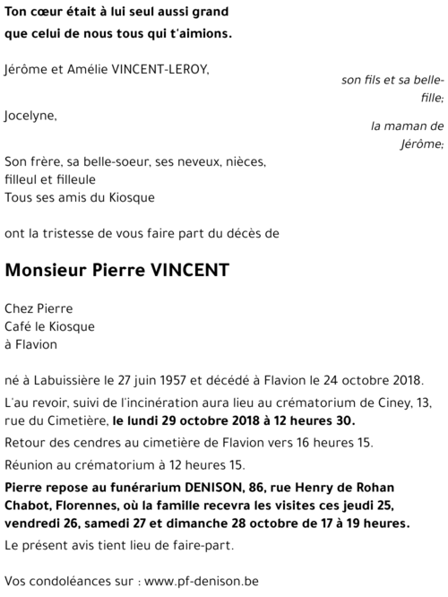 Pierre VINCENT