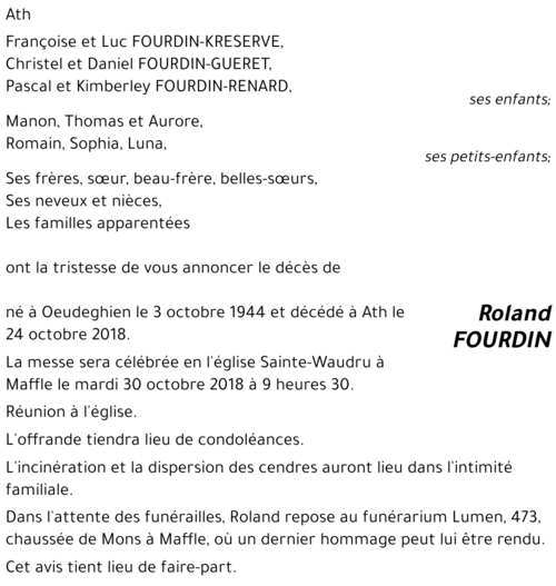 Roland FOURDIN
