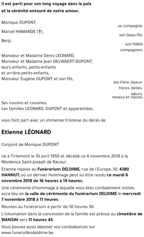 Etienne LÉONARD