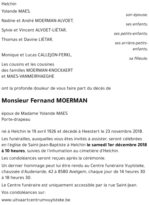 Fernand MOERMAN