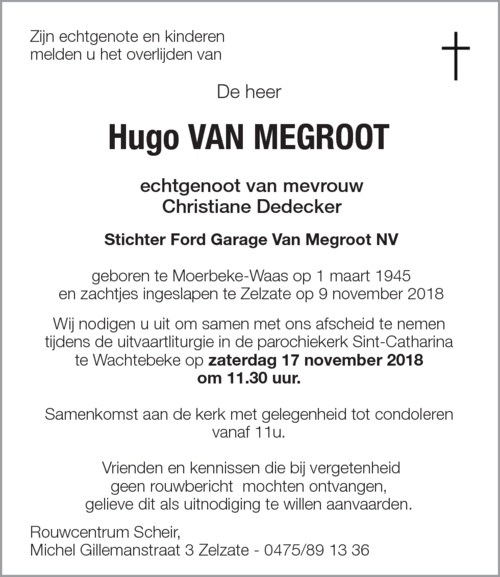 Hugo Van Megroot