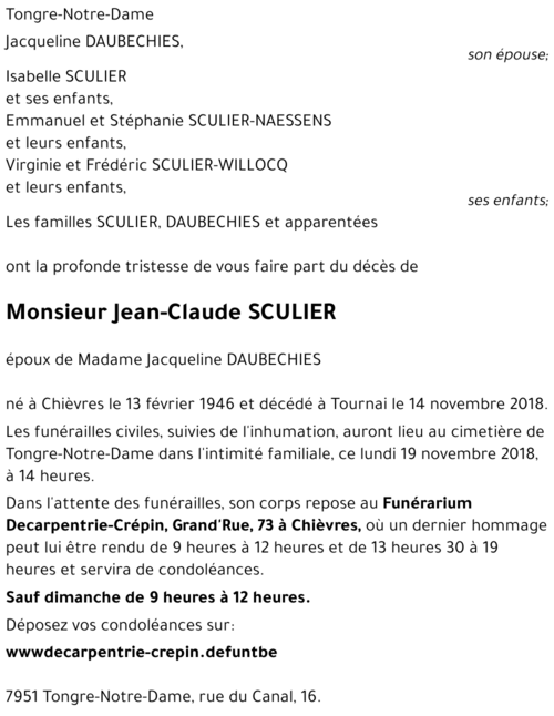 Jean-Claude SCULIER