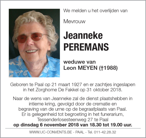 Jeanneke Peremans