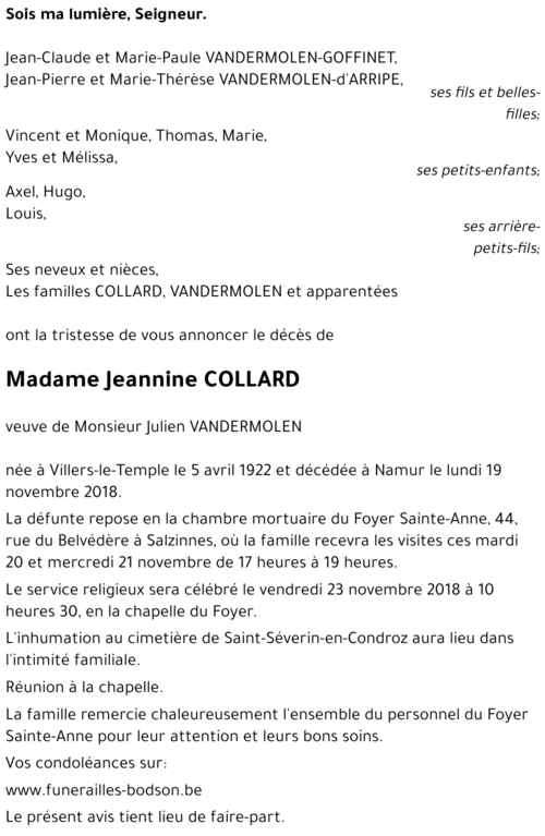 Jeannine COLLARD