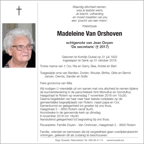 Madeleine Van Orshoven