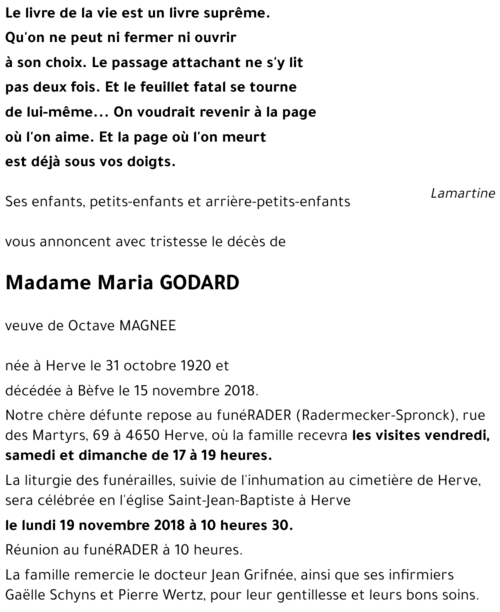 Maria GODARD