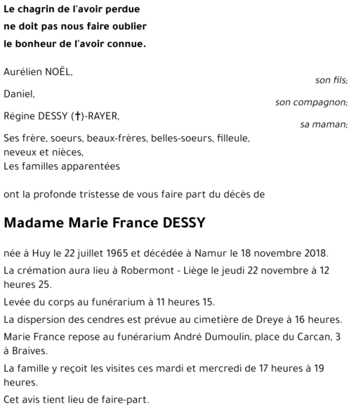 Marie France DESSY