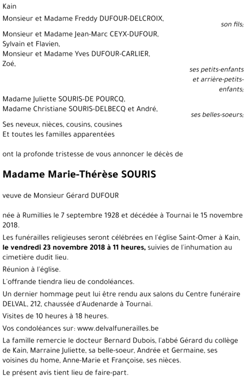 Marie-Thérèse SOURIS