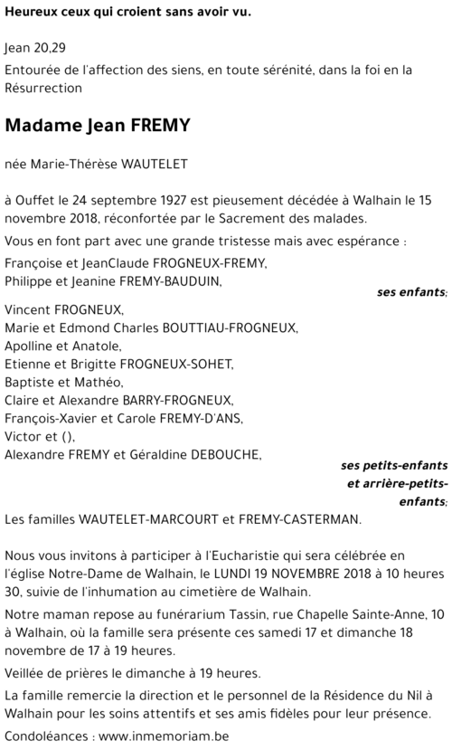 Marie-Thérèse WAUTELET