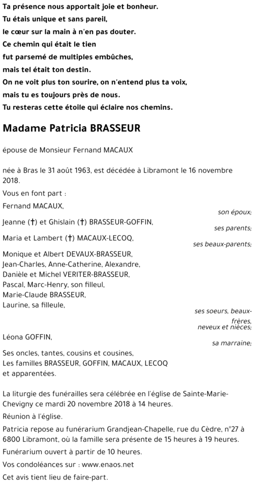 Patricia BRASSEUR