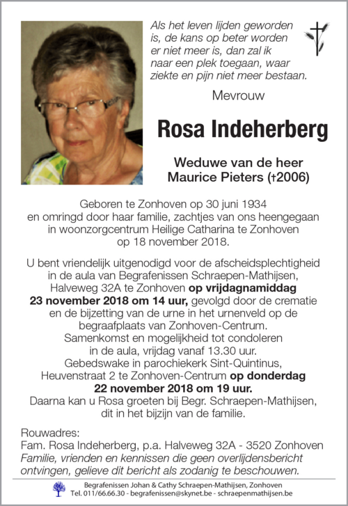 Rosa Indeherberg