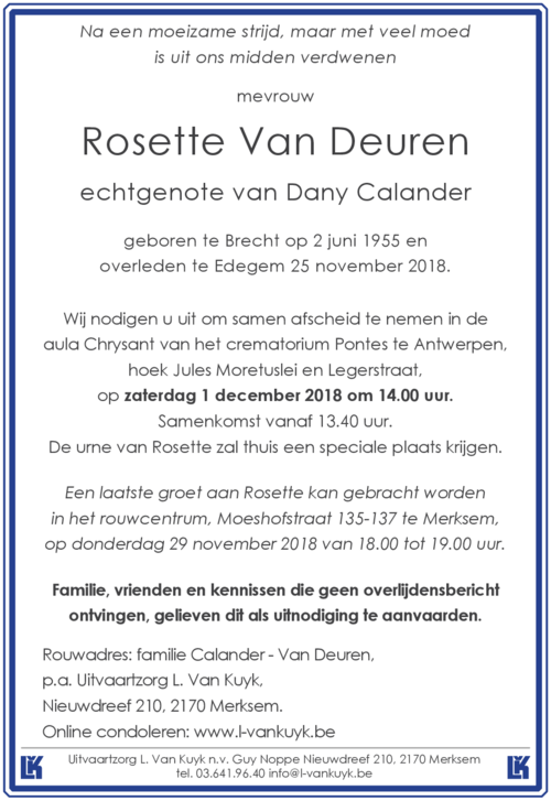 Rosette Van Deuren