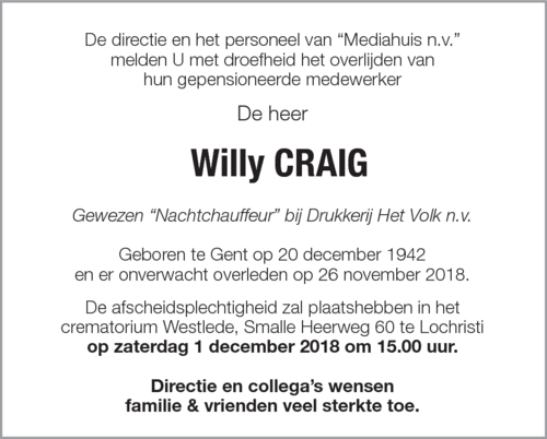 Willy Craig