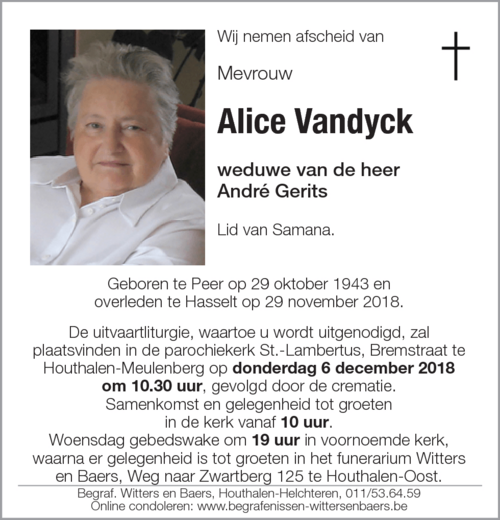 Alice Vandyck