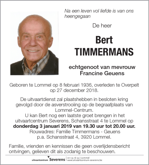 Bert Timmermans