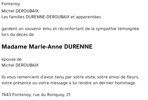 Marie-Anne DURENNE