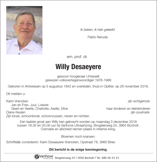 Willy Desaeyere
