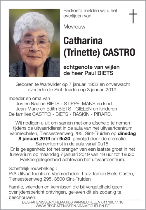 Catharina (Trinette) CASTRO
