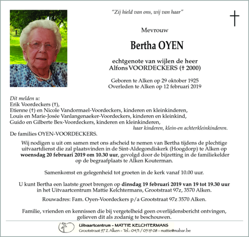 Bertha OYEN