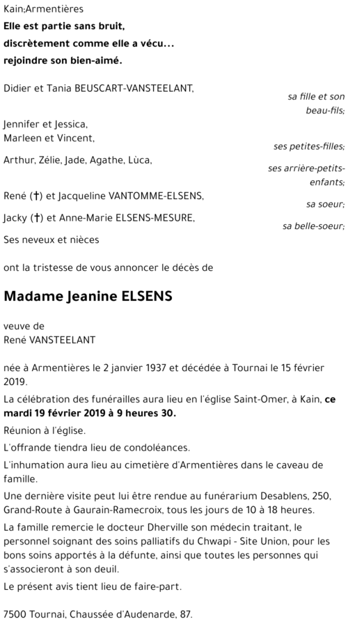 Jeanine ELSENS