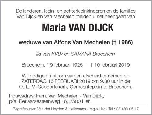 Maria van Dijck