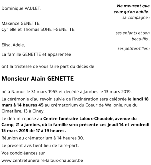 Alain GENETTE