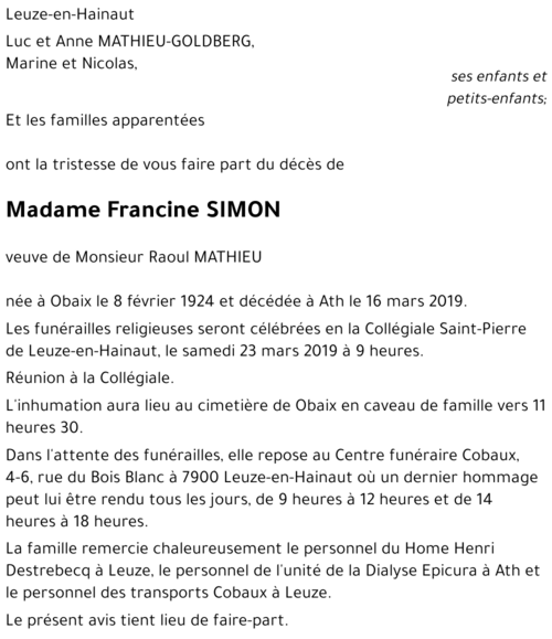 Francine Simon