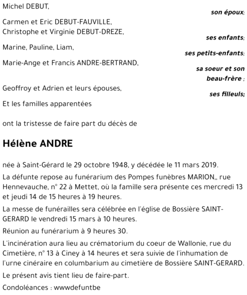 Hélène ANDRE