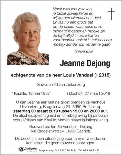 Jeanne Dejong