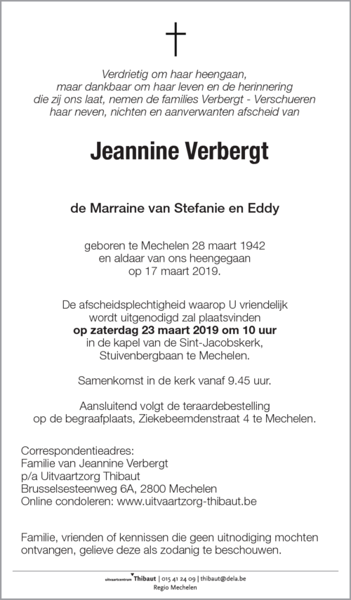 Jeannine Verbergt